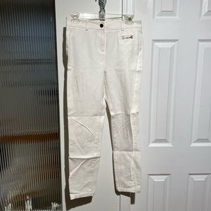 White Pant with Hardware Detail